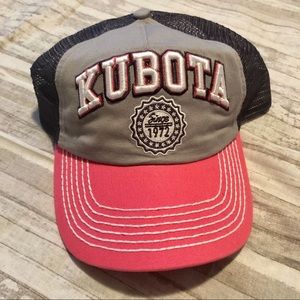 Kubota Grey/Pink Logo Trucker
